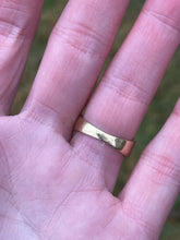 Load image into Gallery viewer, Vintage Victorian Revival 13k Yellow Gold Emerald Diamond and Black Enamel Ring