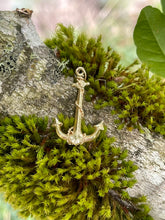 Load image into Gallery viewer, 14k Yellow Gold Nautical Anchor Charm
