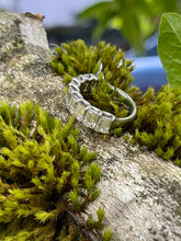 Load image into Gallery viewer, Platinum 5 carat Emerald Cut Half Eternity Ring
