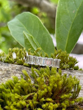 Load image into Gallery viewer, Platinum 5 carat Emerald Cut Half Eternity Ring