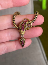 Load image into Gallery viewer, 14k Yellow Gold Snake bracelet