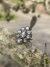 Load image into Gallery viewer, Antique Italian Sterling Silver and 18k Yellow Gold Rose Cut Diamond Ring