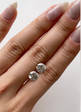 2.88ctw Diamond Stud Earrings- RESERVED