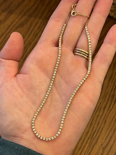 3.17 carat Diamond Tennis Necklace