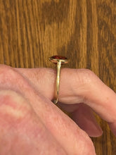 Load image into Gallery viewer, 14k Yellow Gold 3.39 Carat Spessertite Garnet Bezel Solitaire Ring