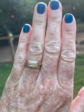 Load image into Gallery viewer, GIA 1.70 Carat L SI1 Emerald Cut Natural Elongated Diamond East West Bezel Set Engagement Ring