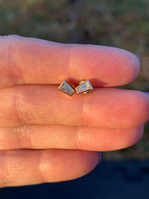 Load image into Gallery viewer, .42ct Tapered Diamond Baguette Stud Earrings