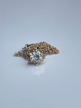Load image into Gallery viewer, .42 Old Mine Cut Diamond Solitaire Necklace