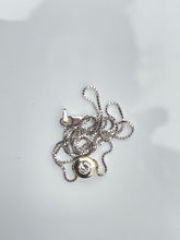 Load image into Gallery viewer, 14k White Gold .30 Carat Diamond Bezel Necklace