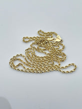 Load image into Gallery viewer, 24” 14k Yellow Gold Rope Chain