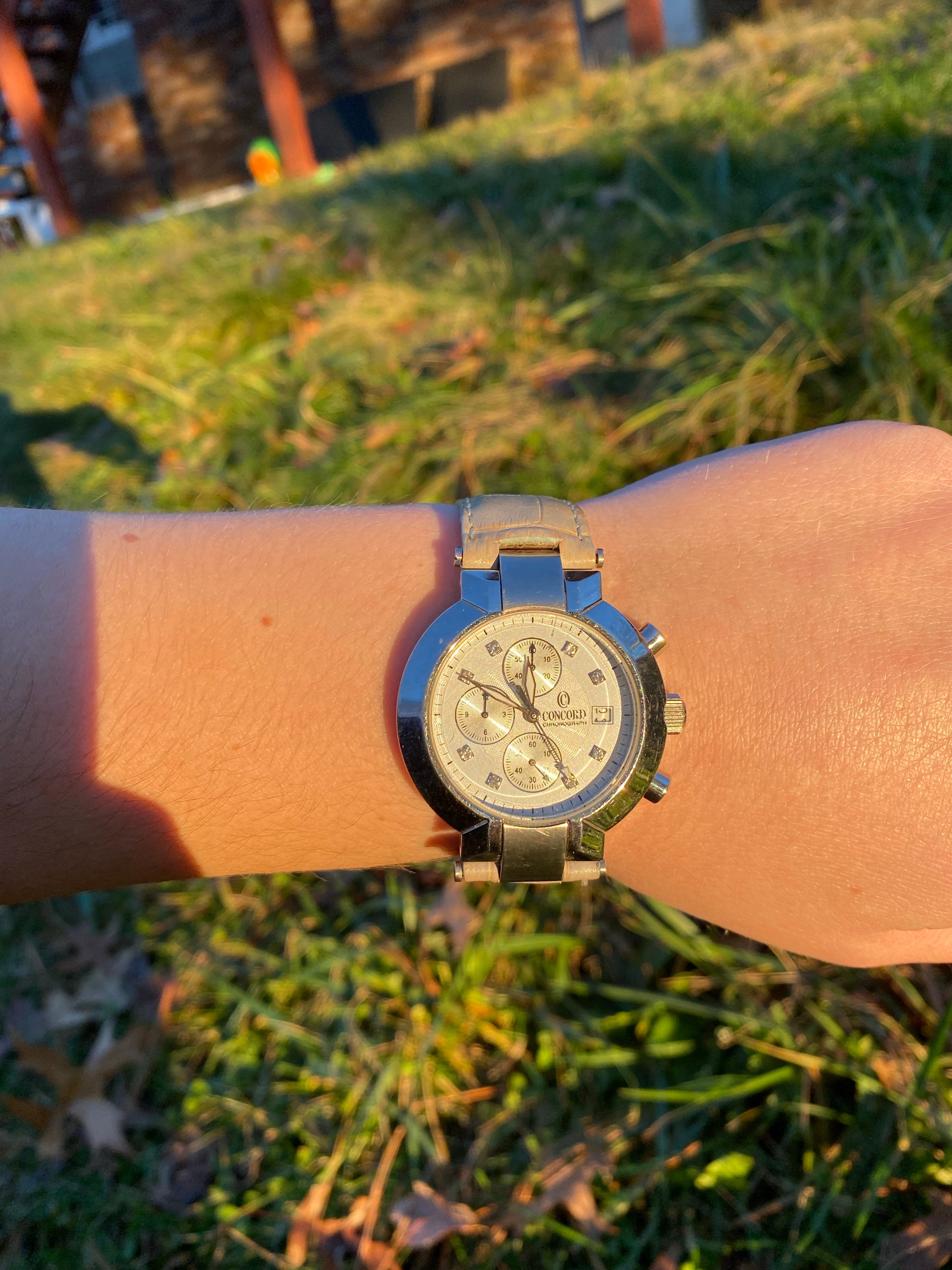 Ladies Concord Chronograph Watch with Diamond Dial – Knox Jewels